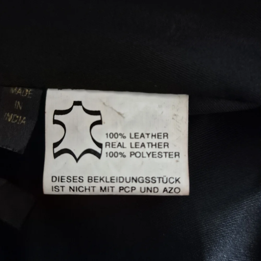 Black and Blue Leather Pants - Picture 11 of 16